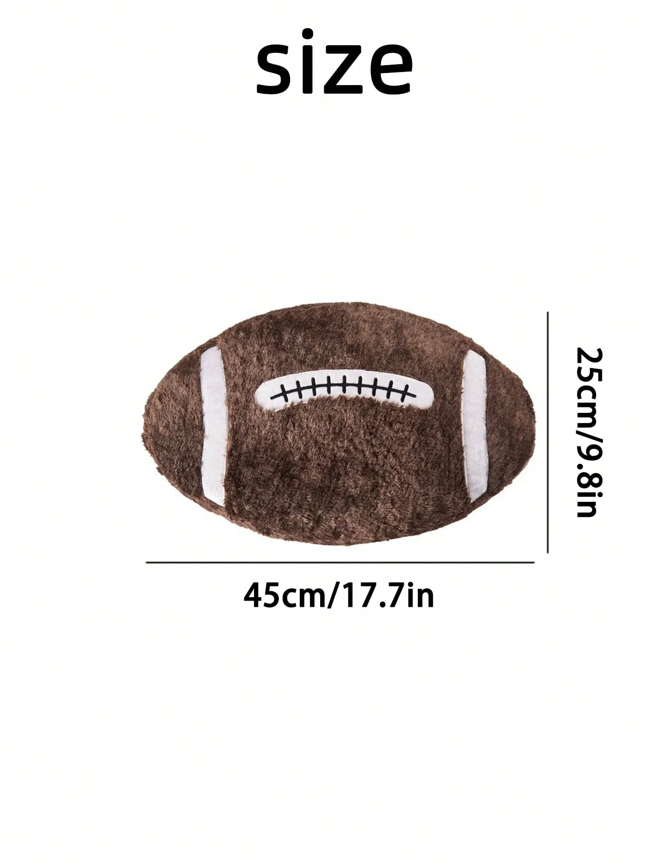 1pc Football Shape Pillow Creative Decorative Cushion For Living Room Or Bedroom