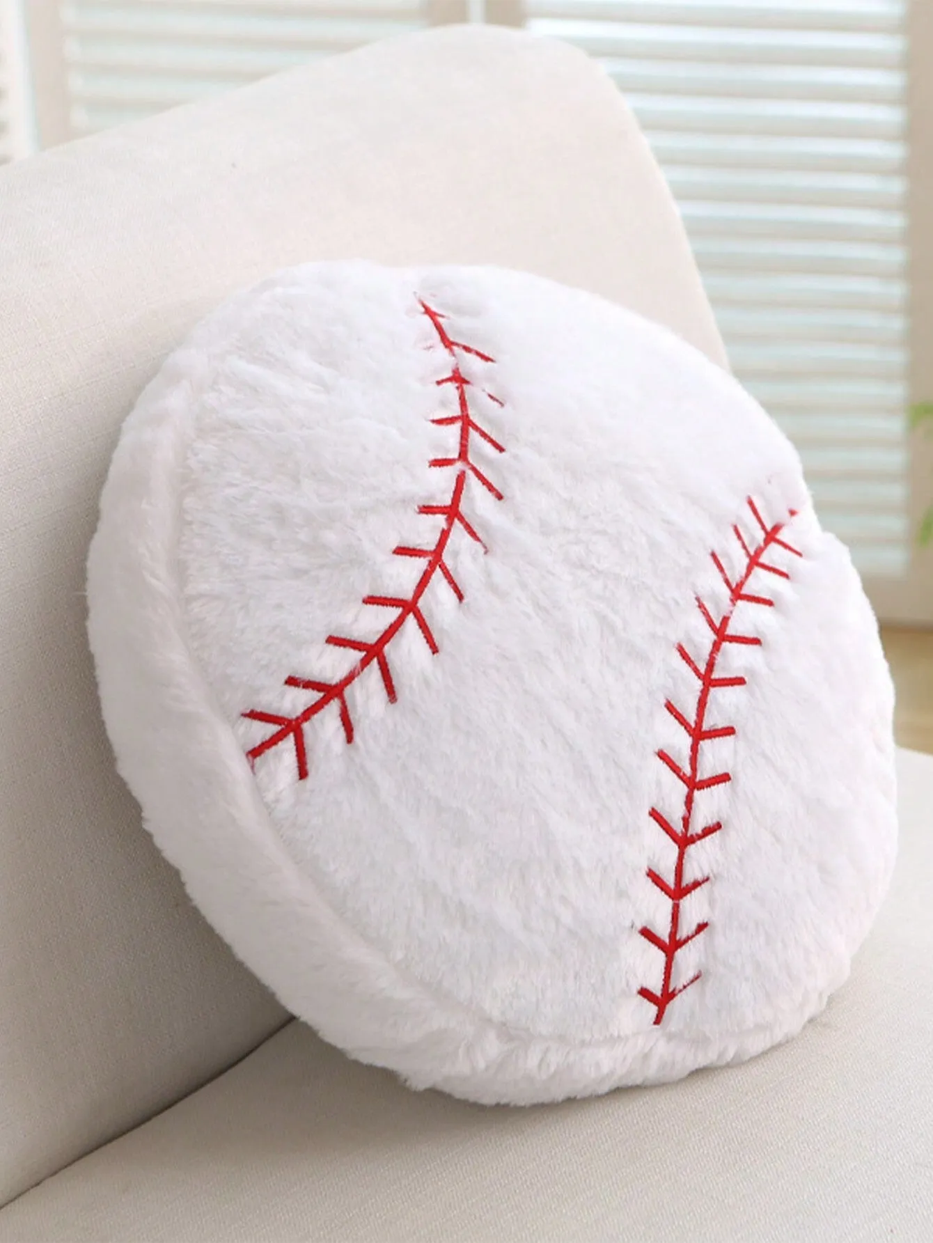 1pc Football Shape Pillow Creative Decorative Cushion For Living Room Or Bedroom