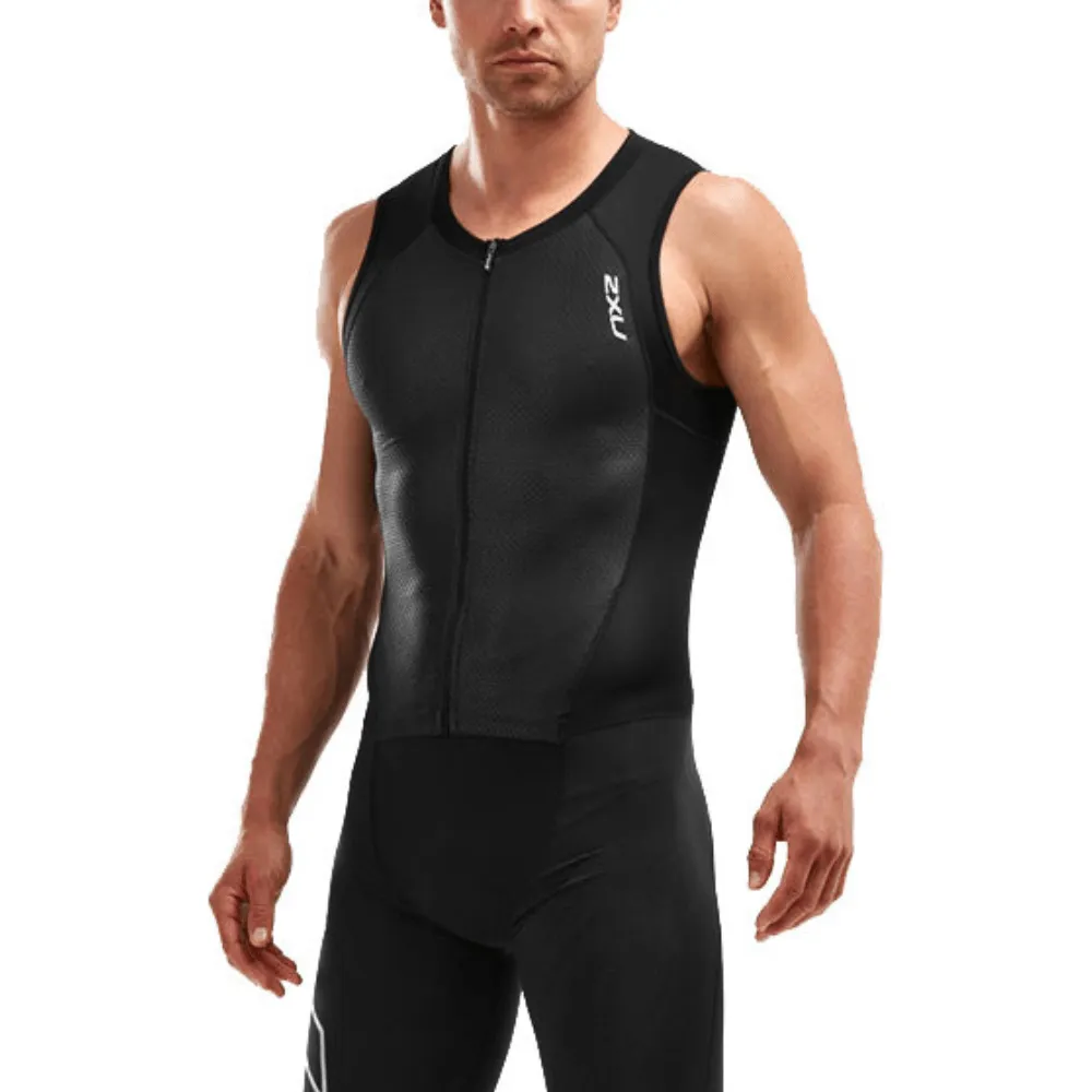 2XU Men's Compression Tri Singlet - Black