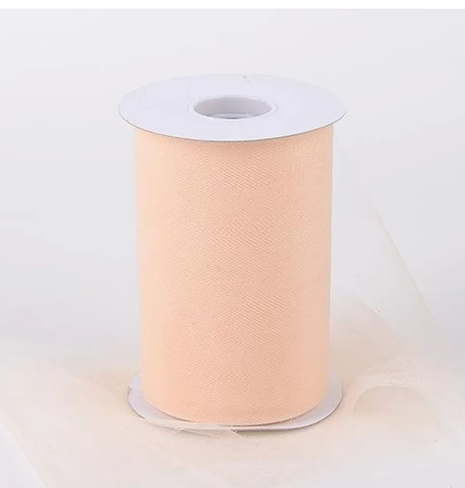 6" x 100 yard Tulle - Beige