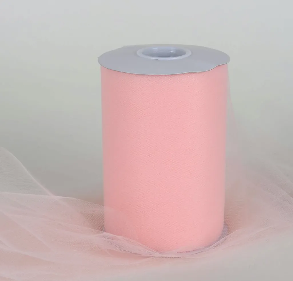 6" x 100 yard Tulle - Blush