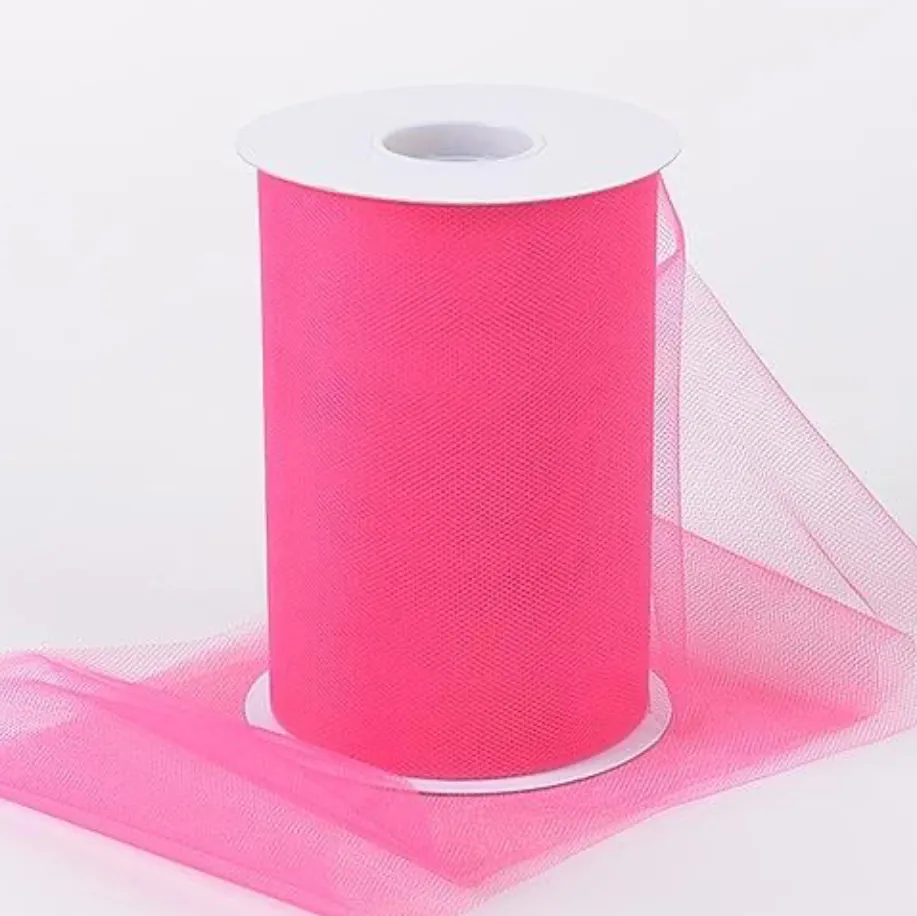 6" x 100 yard Tulle - Fuchsia