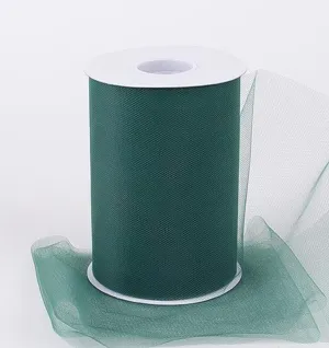 6" x 100 yard Tulle - Hunter Green