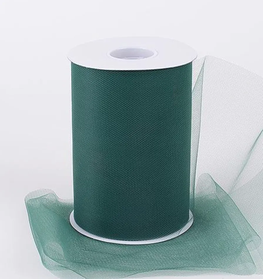 6" x 100 yard Tulle - Hunter Green