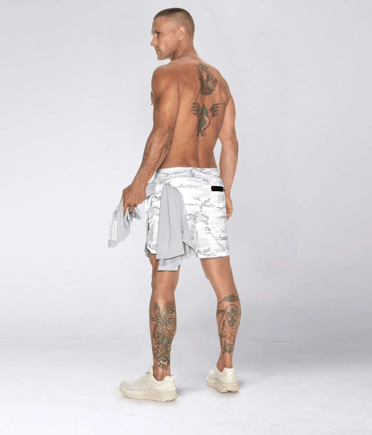 8100 . AirPro Regular-Fit Shorts - White Camo