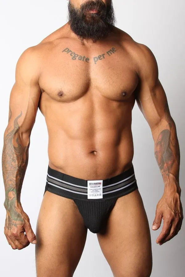 CELLBLOCK 13 TIGHT END JOCKSTRAP - BLACK