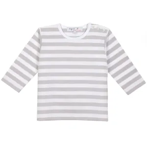 Classic Striped Baby Tee - Grey