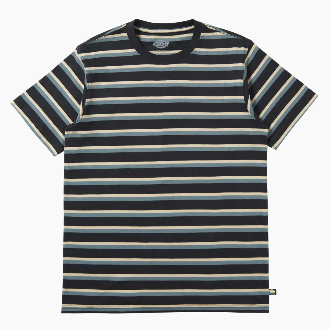 Dickies Skateboard Striped Shirt Black/Lincoln Green