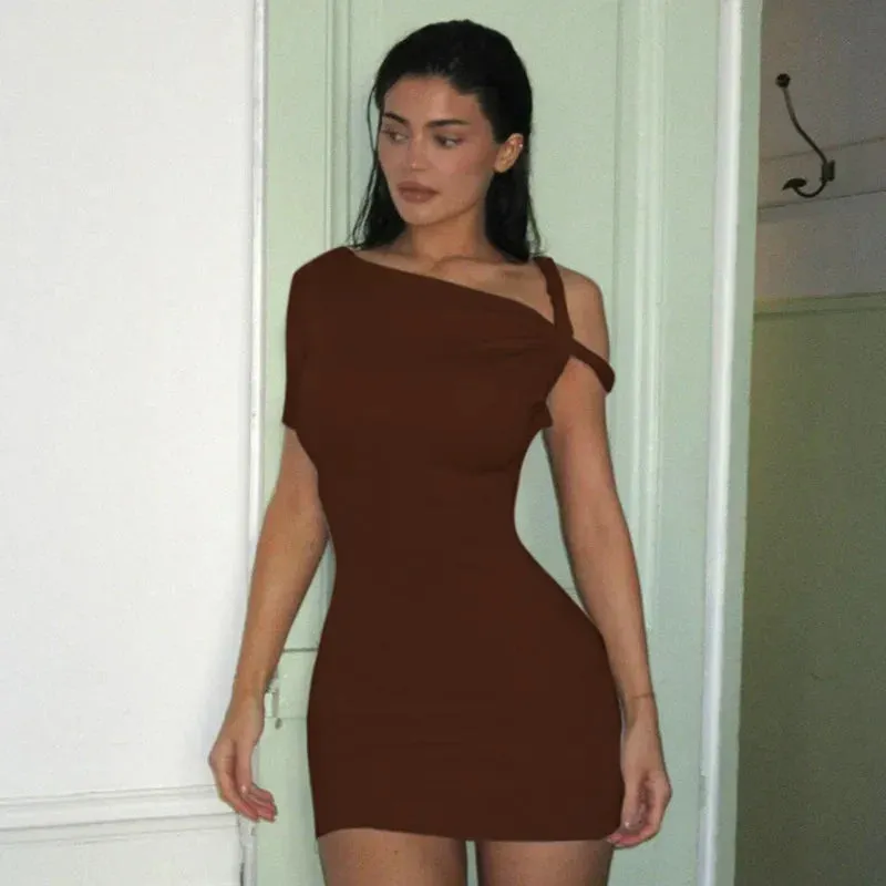 Elegant Off-Shoulder Bandage Summer Mini Dress