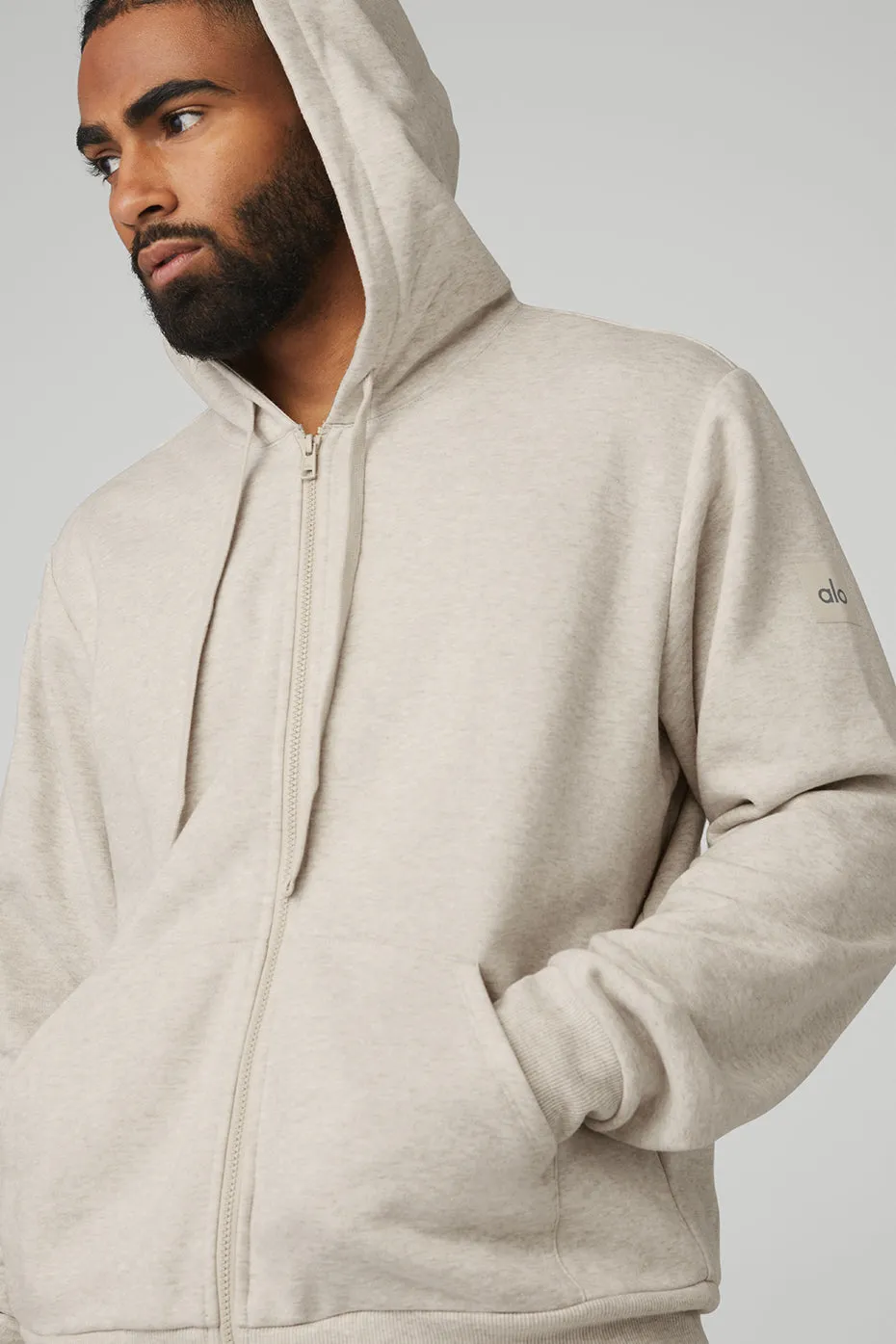 Everyday Full Zip Hoodie - Oatmeal Heather