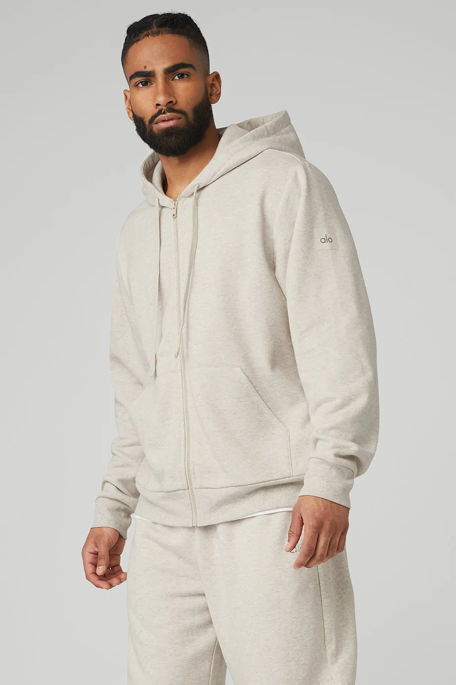 Everyday Full Zip Hoodie - Oatmeal Heather