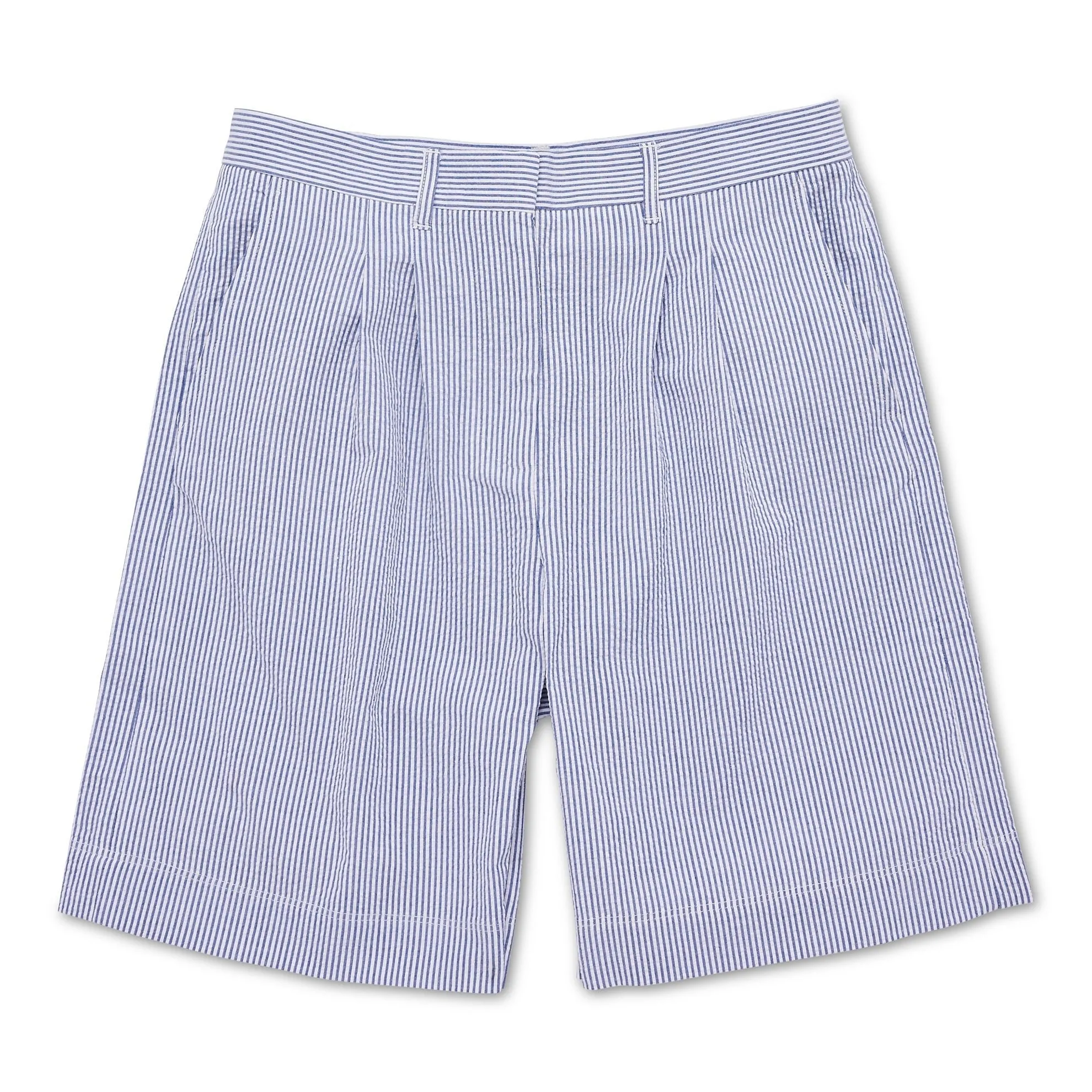 Florentine Seersucker Pleated Short