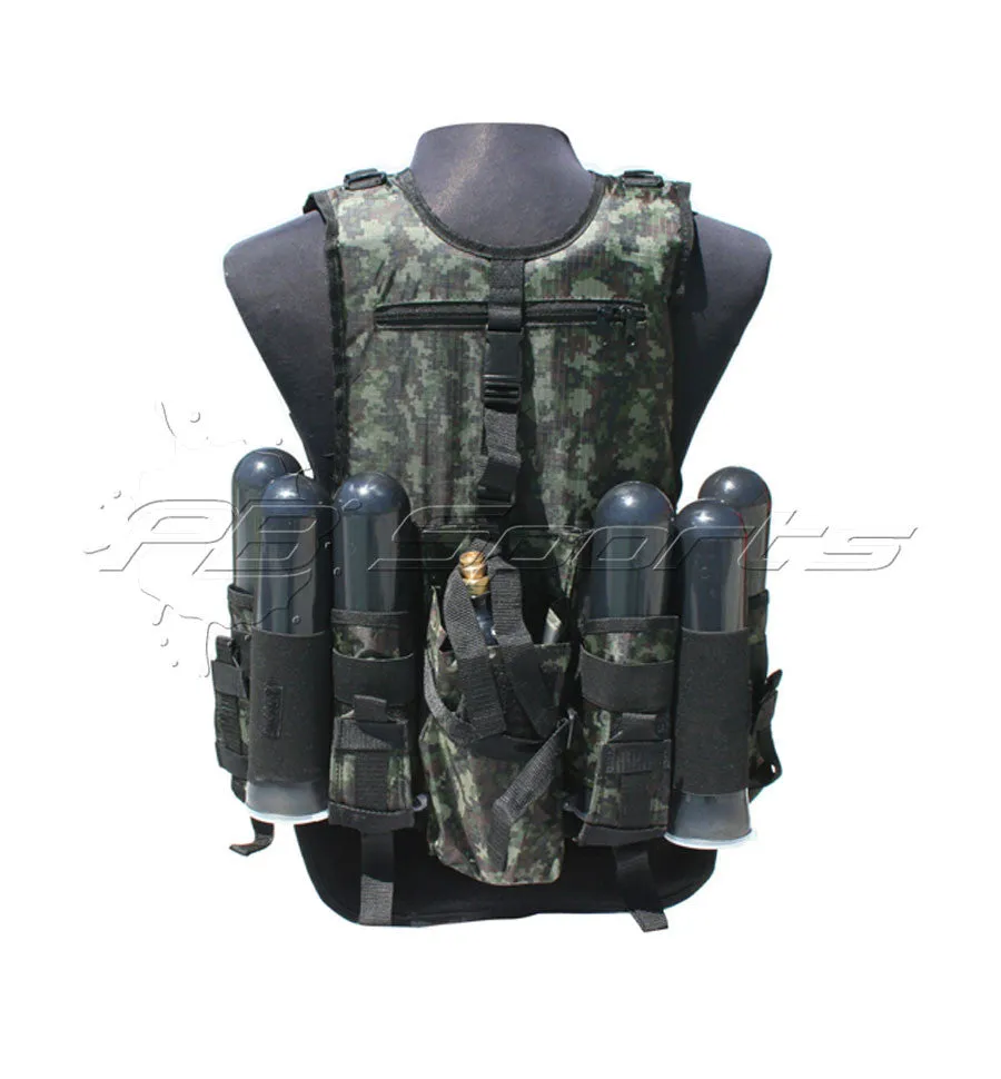 GxG Tactical Paintball Vest - Digi Green