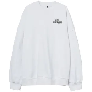 H&M Oversized Printed Maeve Sweatshirt, white