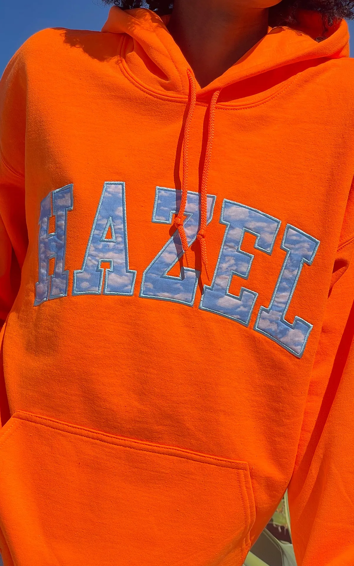 Hazel Orange Cloud Hoodie