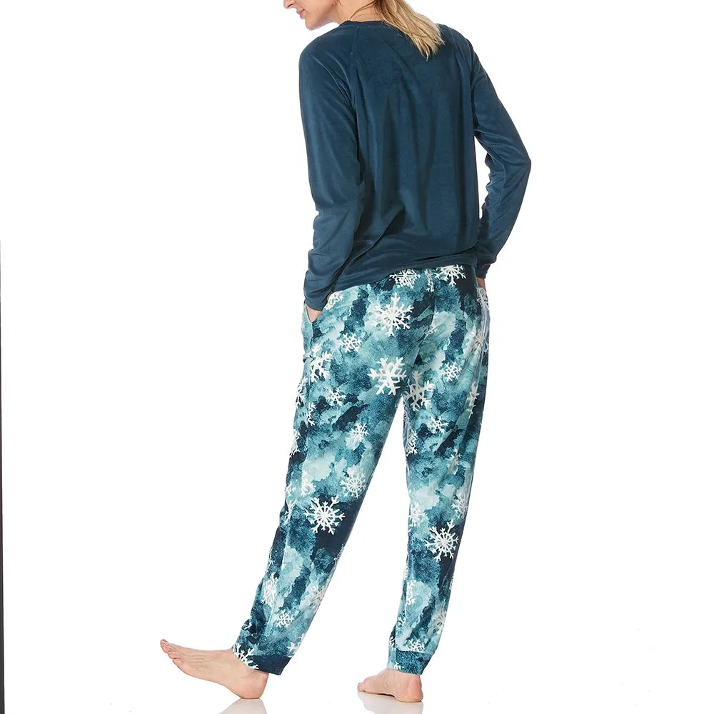 Hue Glacier Flake Fleece Pyjama Set