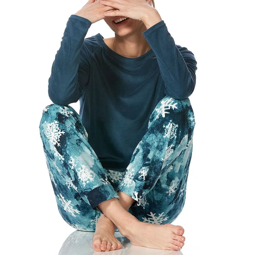 Hue Glacier Flake Fleece Pyjama Set