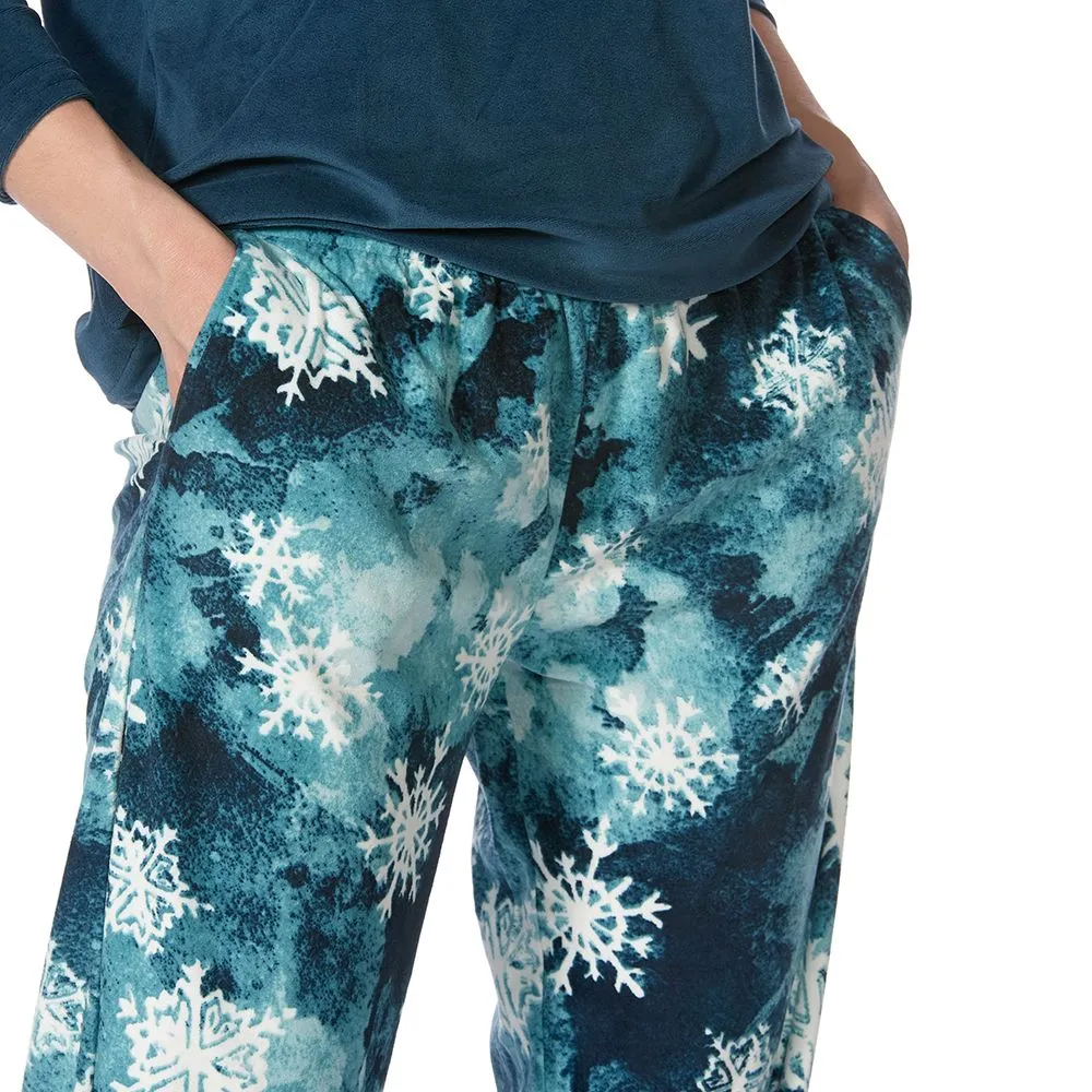 Hue Glacier Flake Fleece Pyjama Set