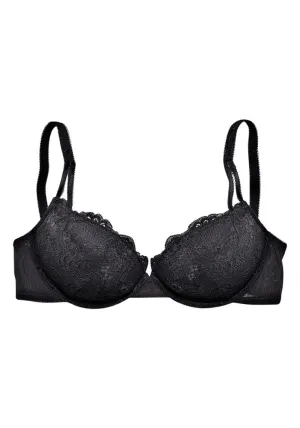 LASCANA push-up bra, black