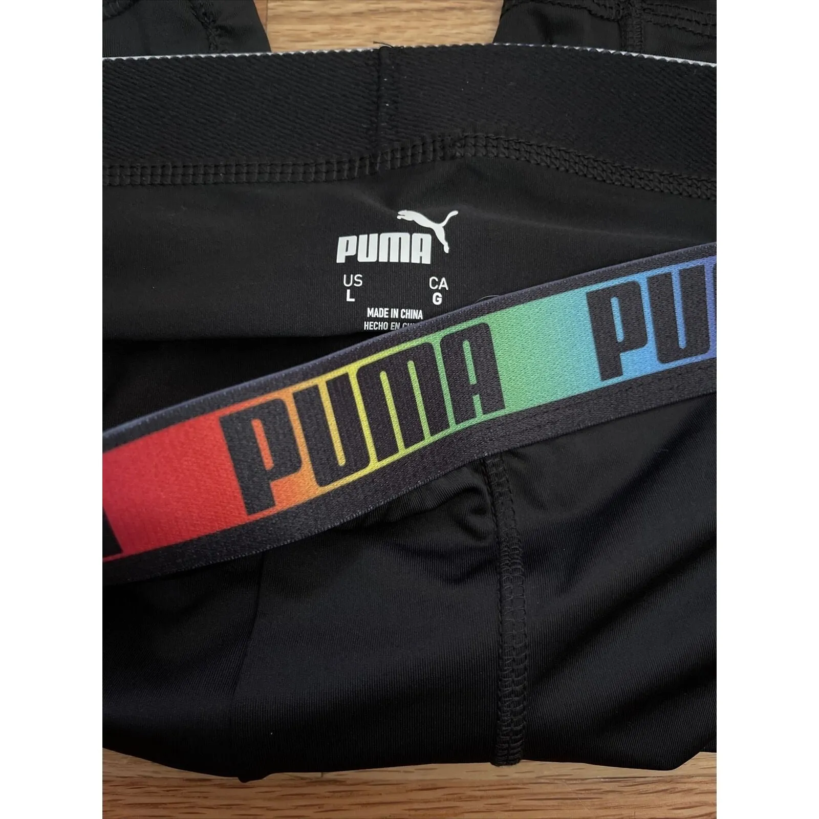 Men's Large Puma Pride Black Large compression shorts