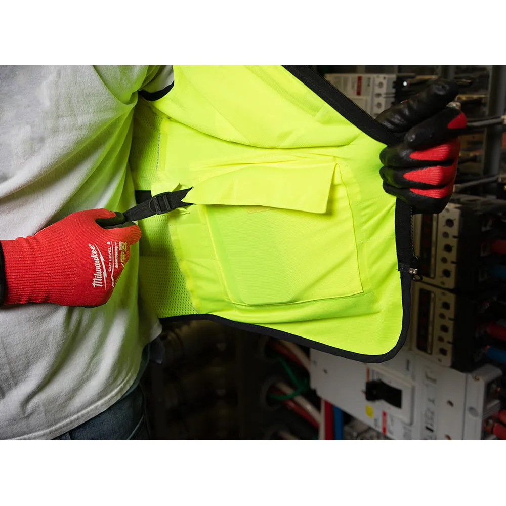 Milwaukee 48-73-5042 High Visibility Yellow Performance Safety Vest - L/XL