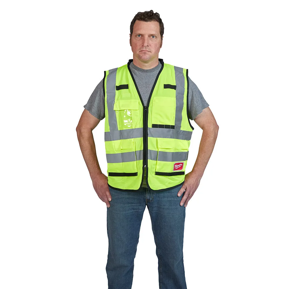 Milwaukee 48-73-5042 High Visibility Yellow Performance Safety Vest - L/XL