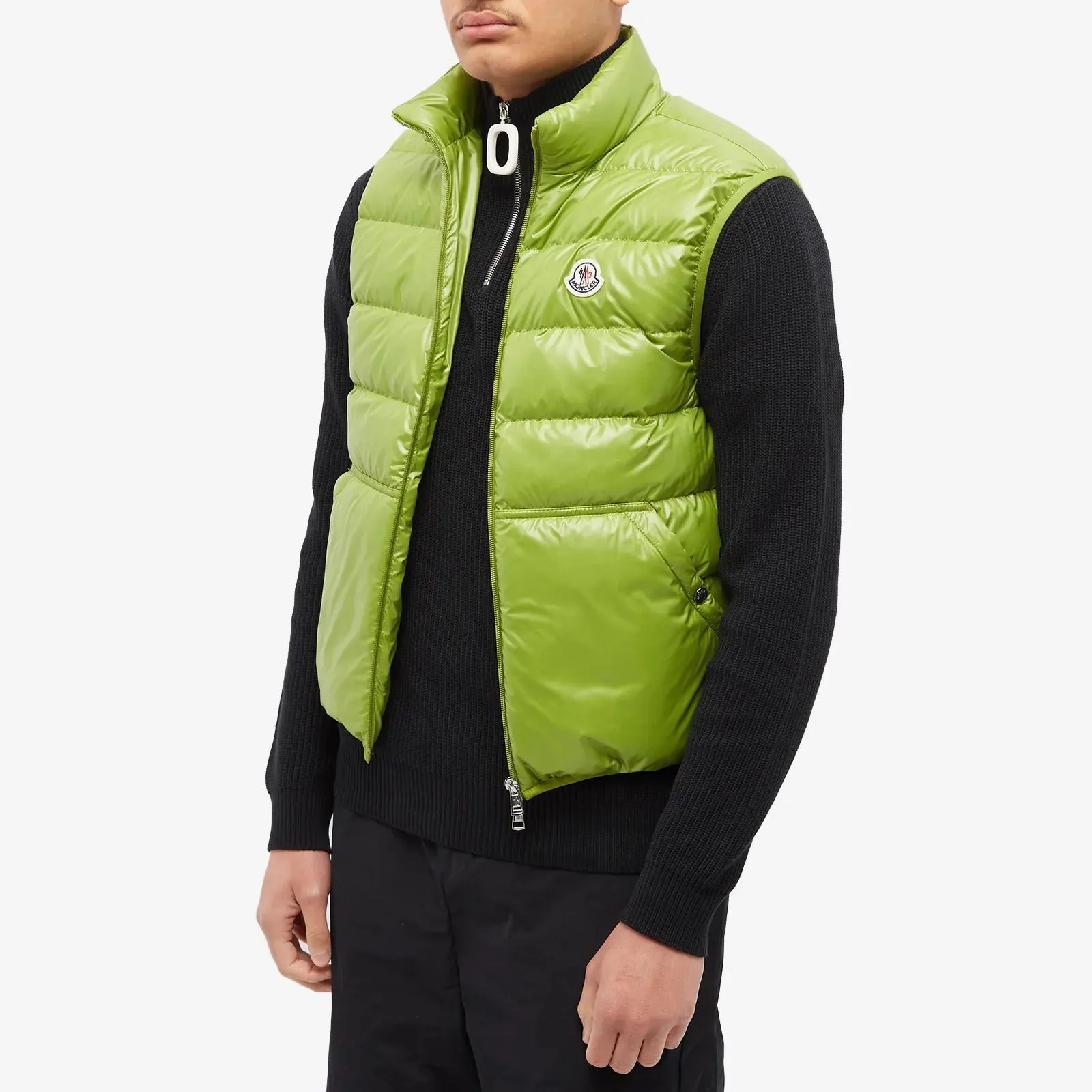 Moncler Aube Padded Vest, green