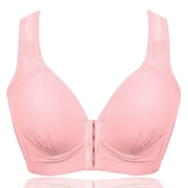 OCW MASI BRA - Plus Size Front Closure Elastic Push Up Comfort Bra