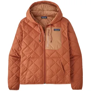 Patagonia Women's Diamond Quilted Bomber Hooded Zip Jacket - Sienna Clay