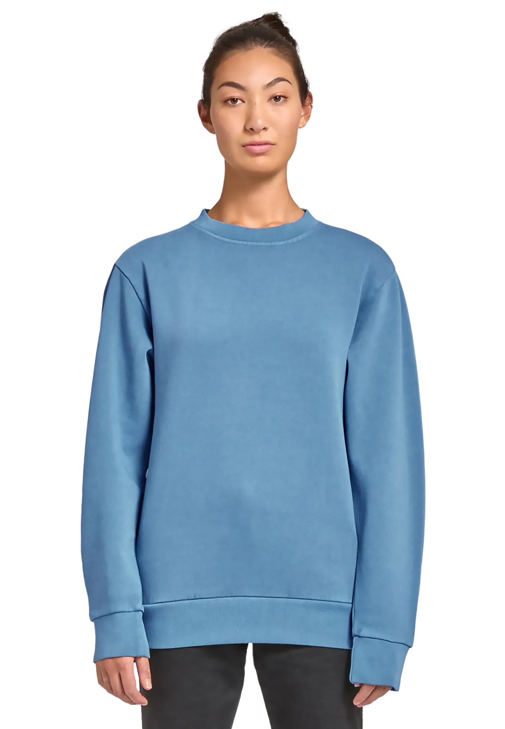 Premium Streetwear Women Sweatshirt - Pebble Blue