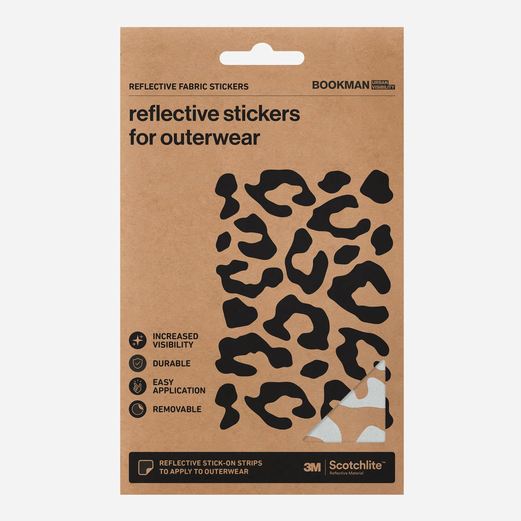 Reflective Fabric Stickers Leopard