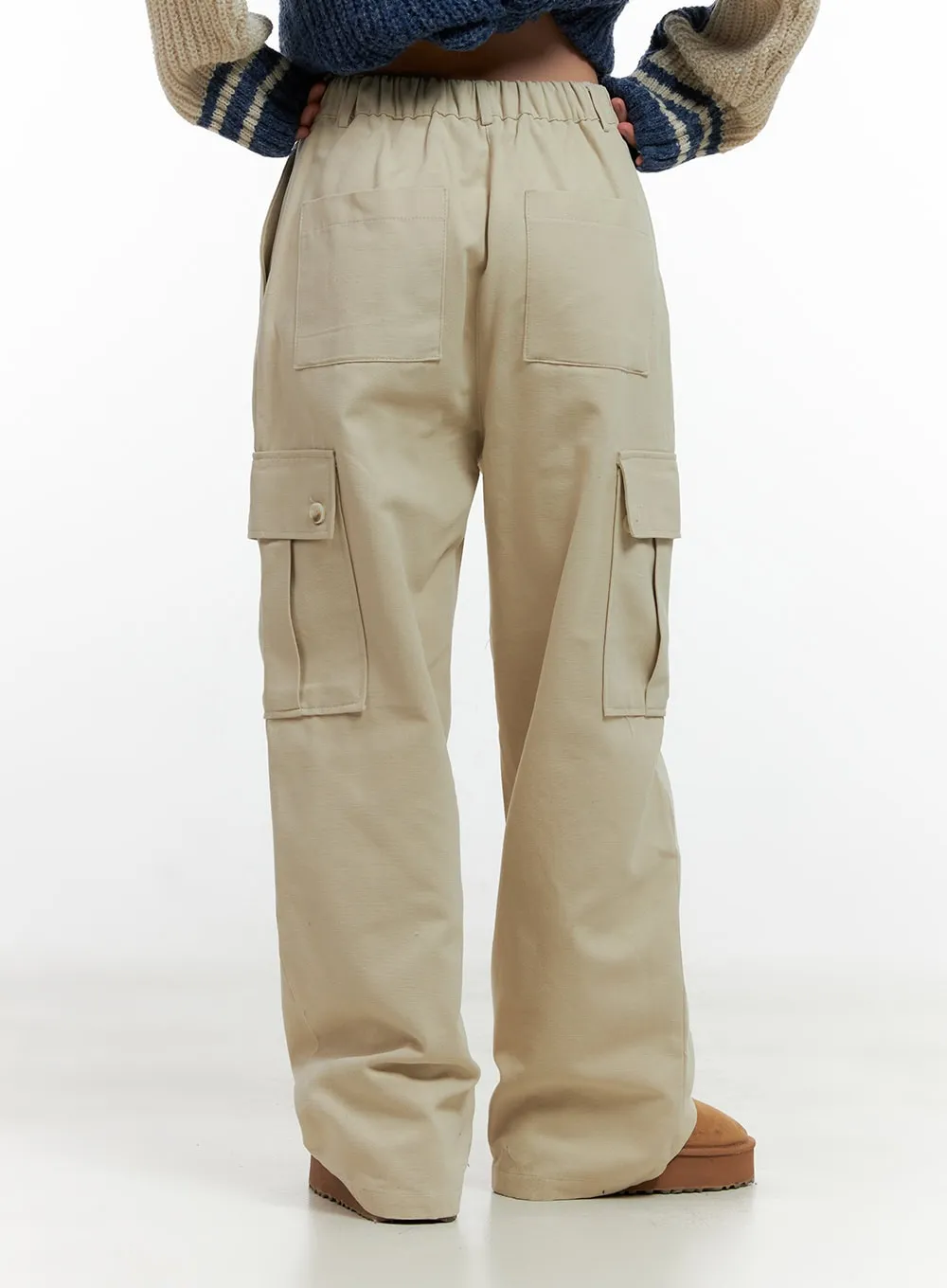 Relaxed Fit Cargo Trousers CN412