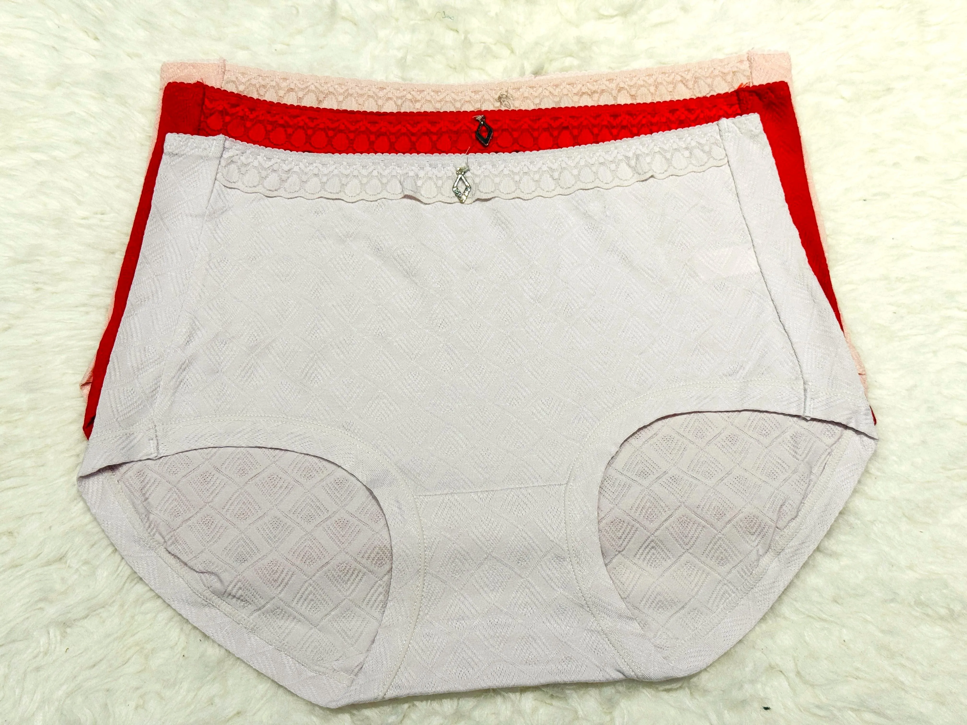 Sajiero TR Pattern Brief Cotton Panty