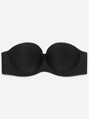 Seamless Push Up Strapless Bra