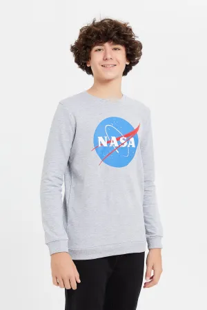 Senior Boys Grey Nasa Sweatshirt