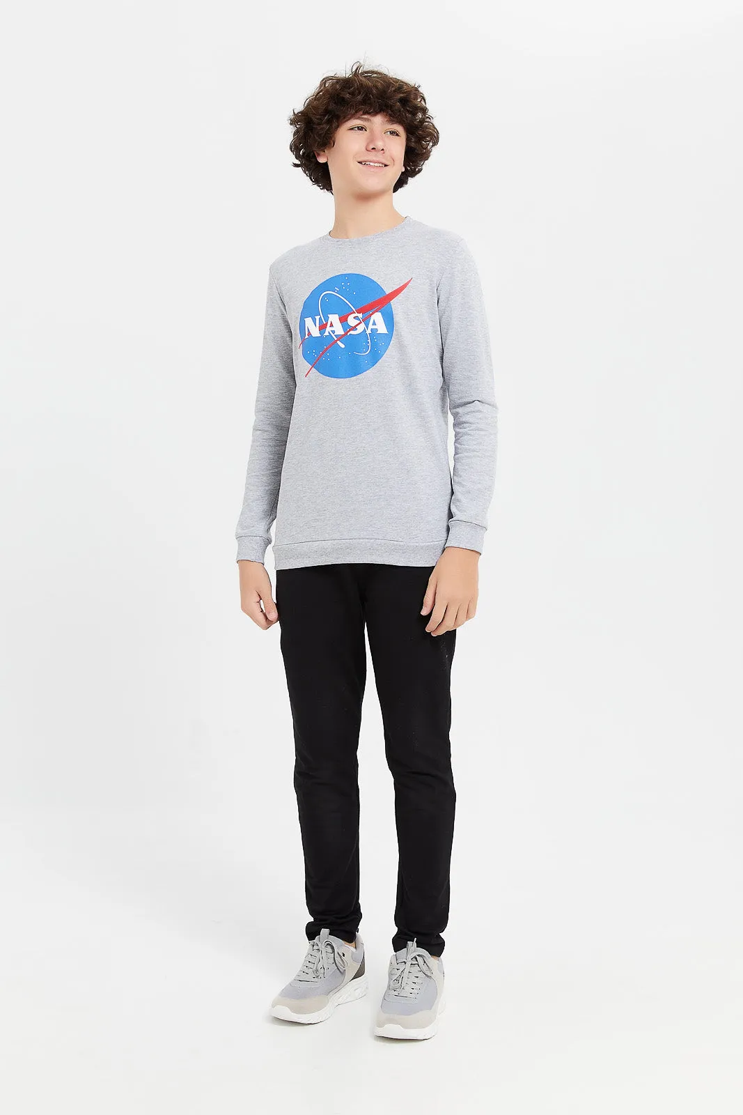 Senior Boys Grey Nasa Sweatshirt