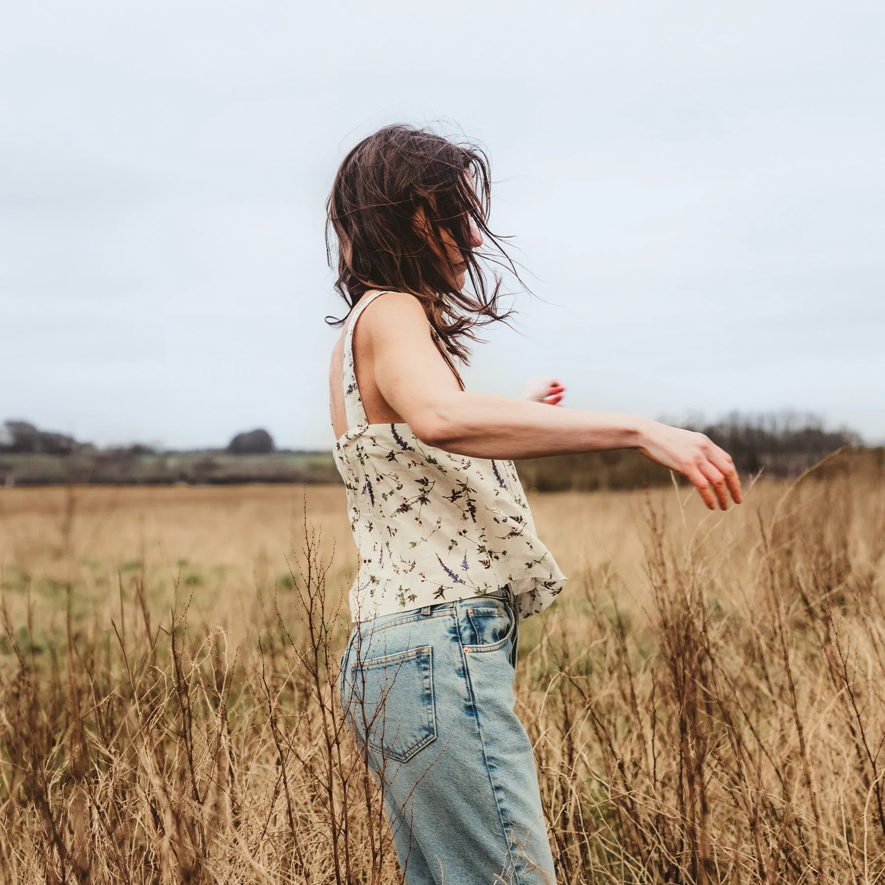 Spring Pressed Floral Top by Albaray