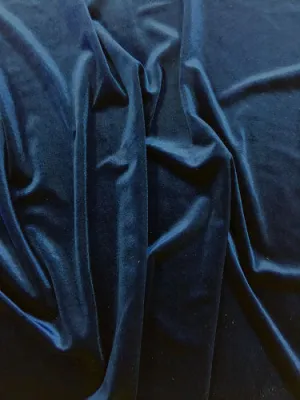 Stretch Velvet - 60-inches Wide Navy