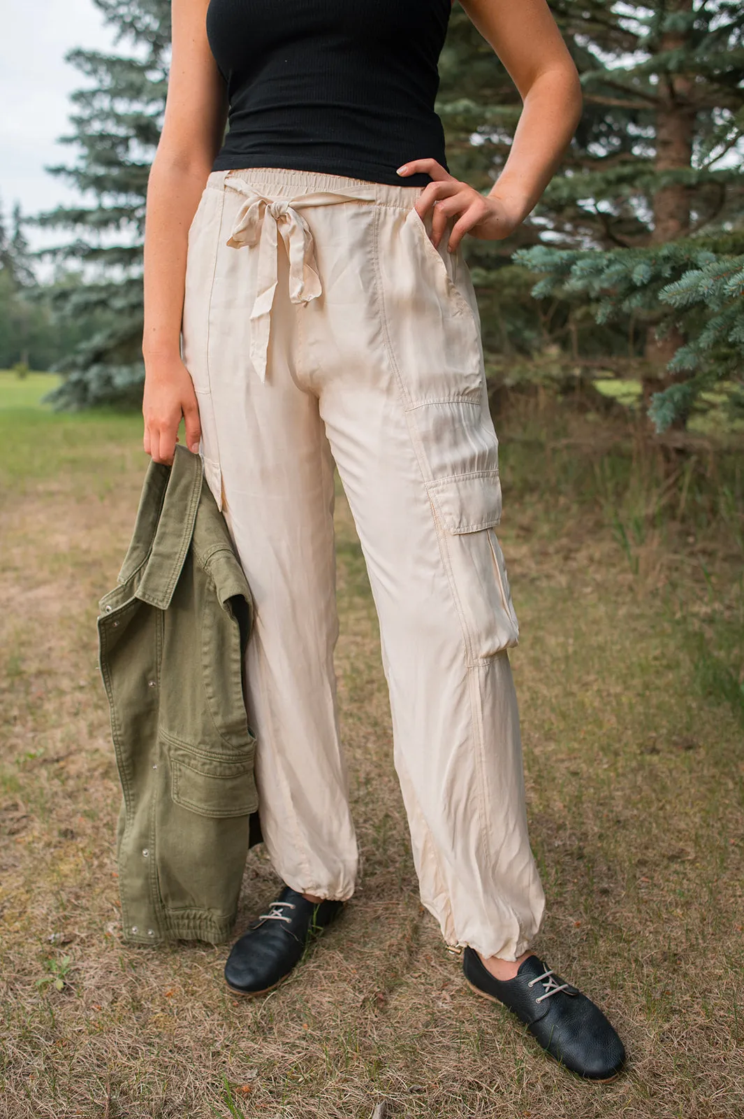 The Jette Cargo Pant by Heartloom - Ivory