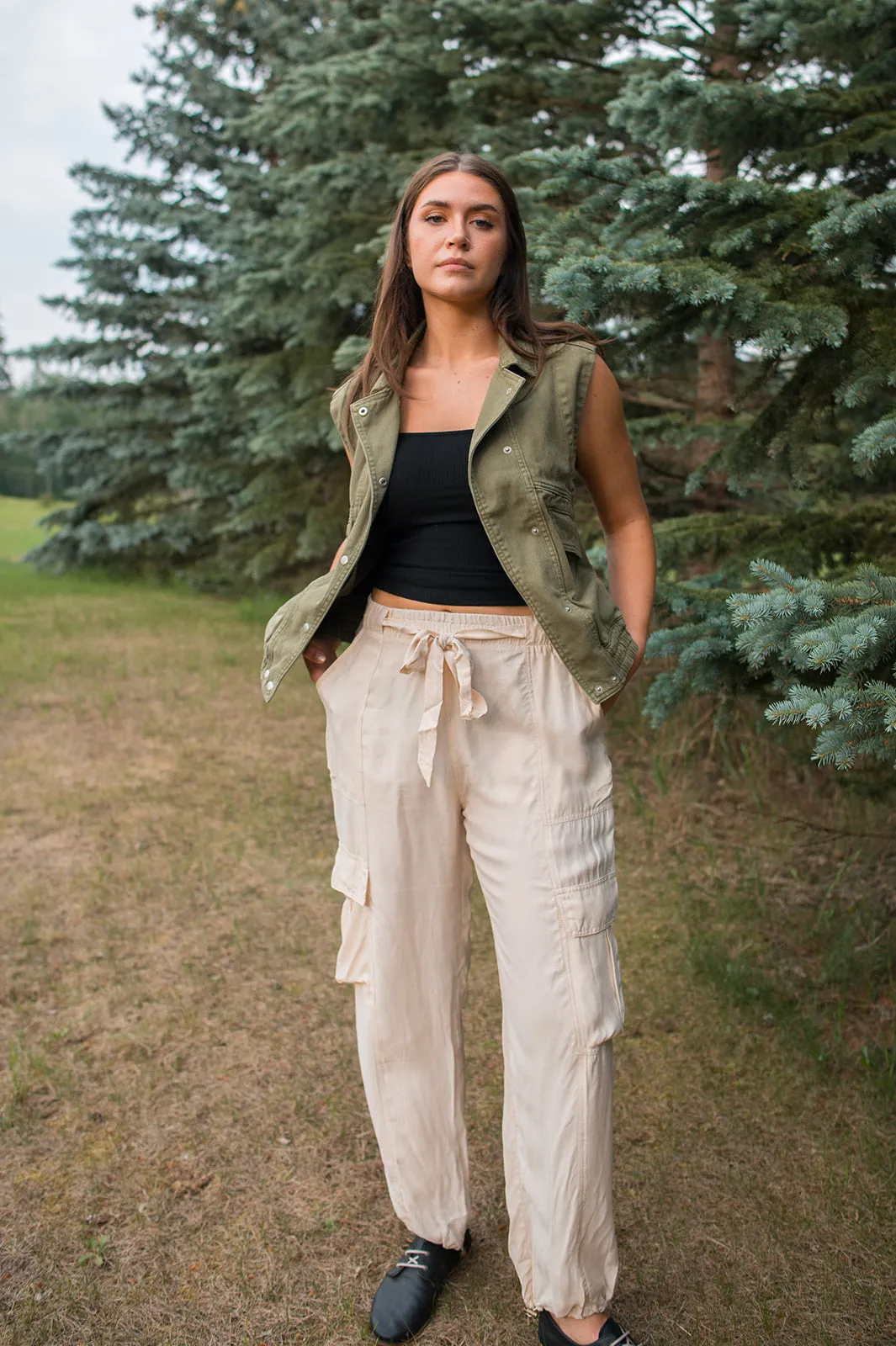 The Jette Cargo Pant by Heartloom - Ivory