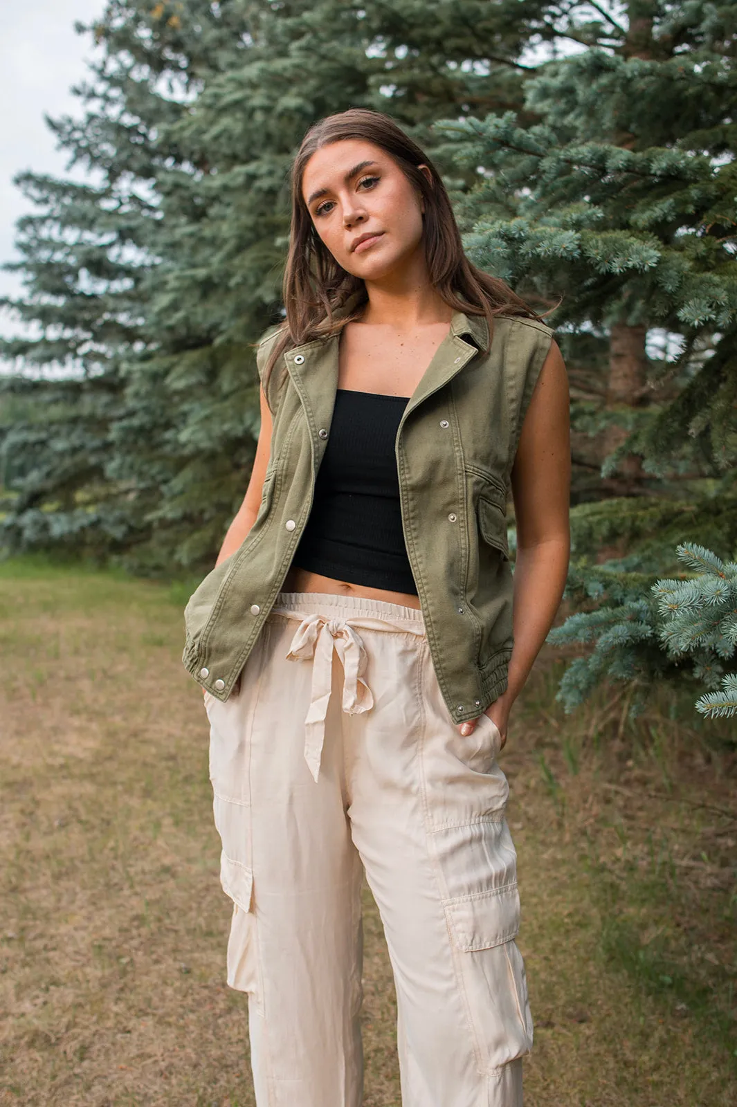 The Jette Cargo Pant by Heartloom - Ivory