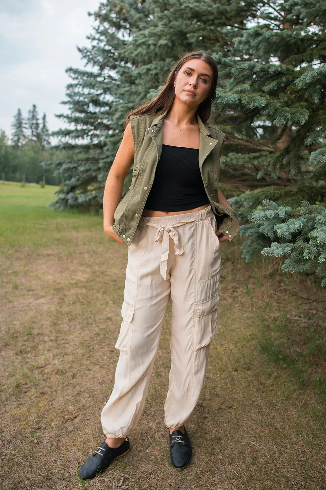 The Jette Cargo Pant by Heartloom - Ivory