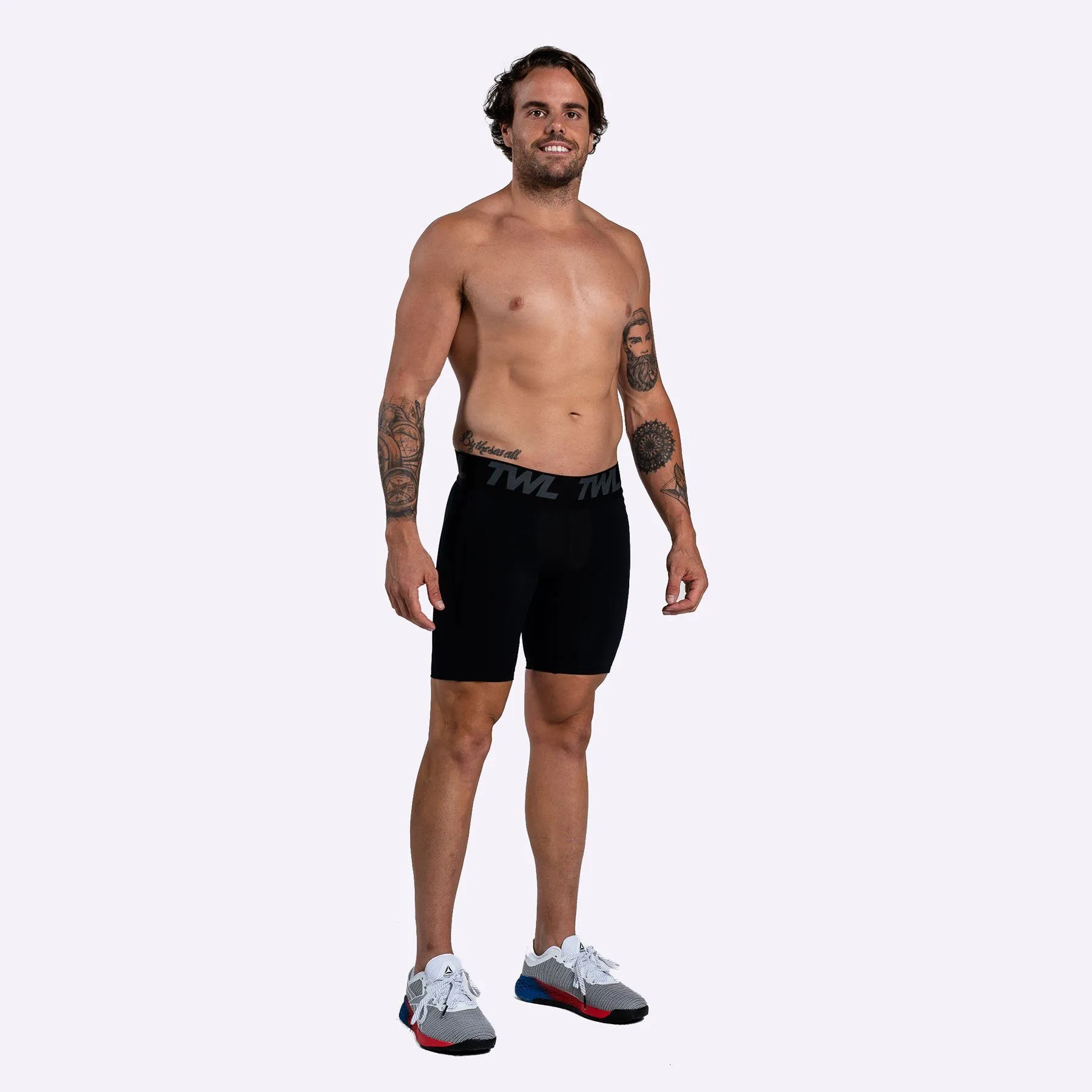 TWL - Men's Shield Compression Shorts - Black